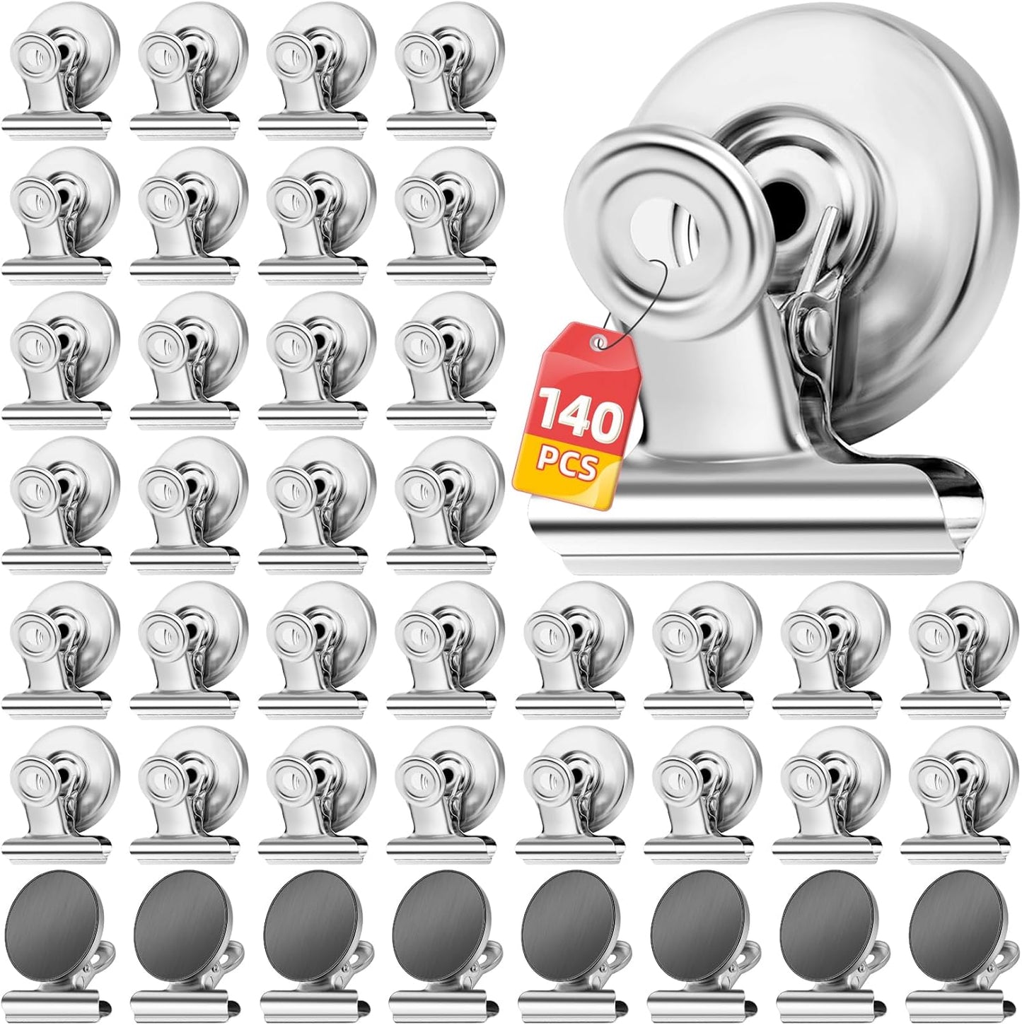 Strong Magnetic Clips for Fridge and Whiteboard Organization
