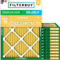 20x25x1 Air Filter MERV 11 - Superior Pet & Allergy Defense
