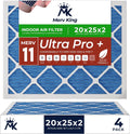20x25x2 Air Filter 4-Pack MERV 11 - High Capture Replacement