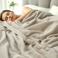 Bedsur Fleece Blankets Queen 90x90 in - Thick 500Gsm GentleSoft
