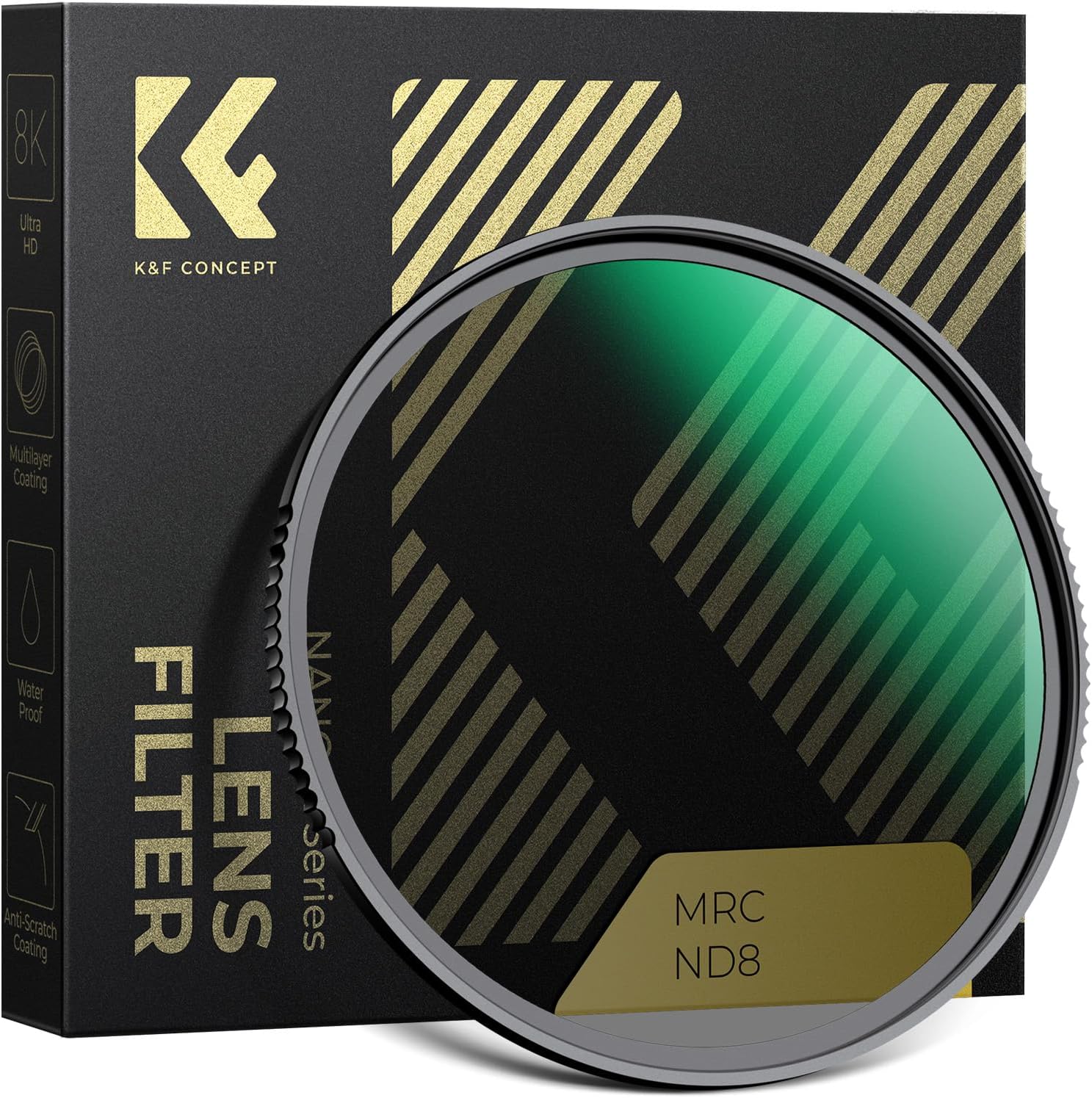 K&F CONCEPT 77mm ND8 Filter for Stunning Landscape Photography