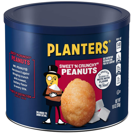 Planters Sweet N' Crunchy Peanuts, Perfect Snack for Everyone