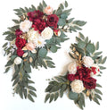 Faux Flower Swag Set of 2 for Wedding Welcome Signs - Red