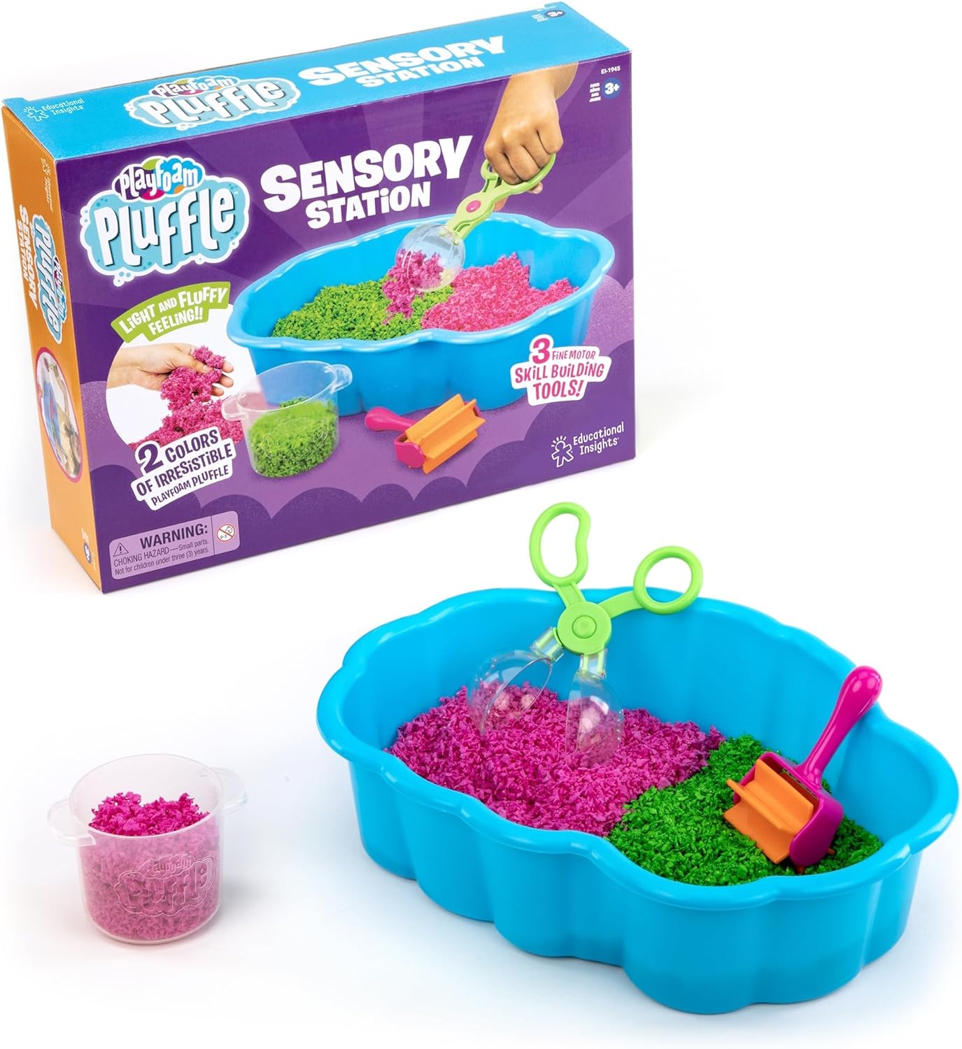 Pluffle Sensory Station - No Mess Foam Set for Toddlers Fun