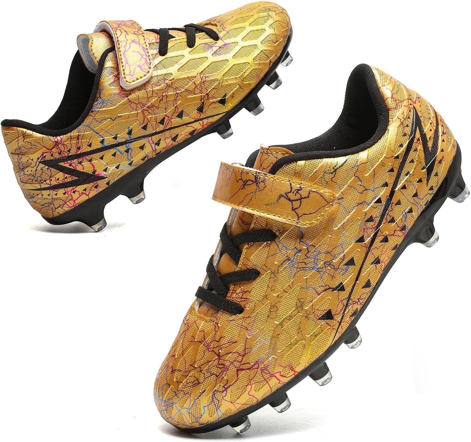 Hanani Boys Girls Soccer Cleats for Kids - High Top Training Shoes