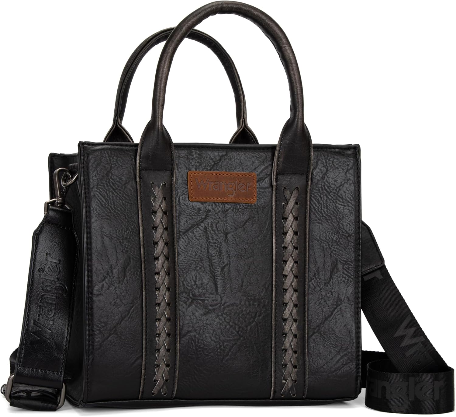 Wrangler Medium Tote Bag for Women with Stylish Whipstitch Design