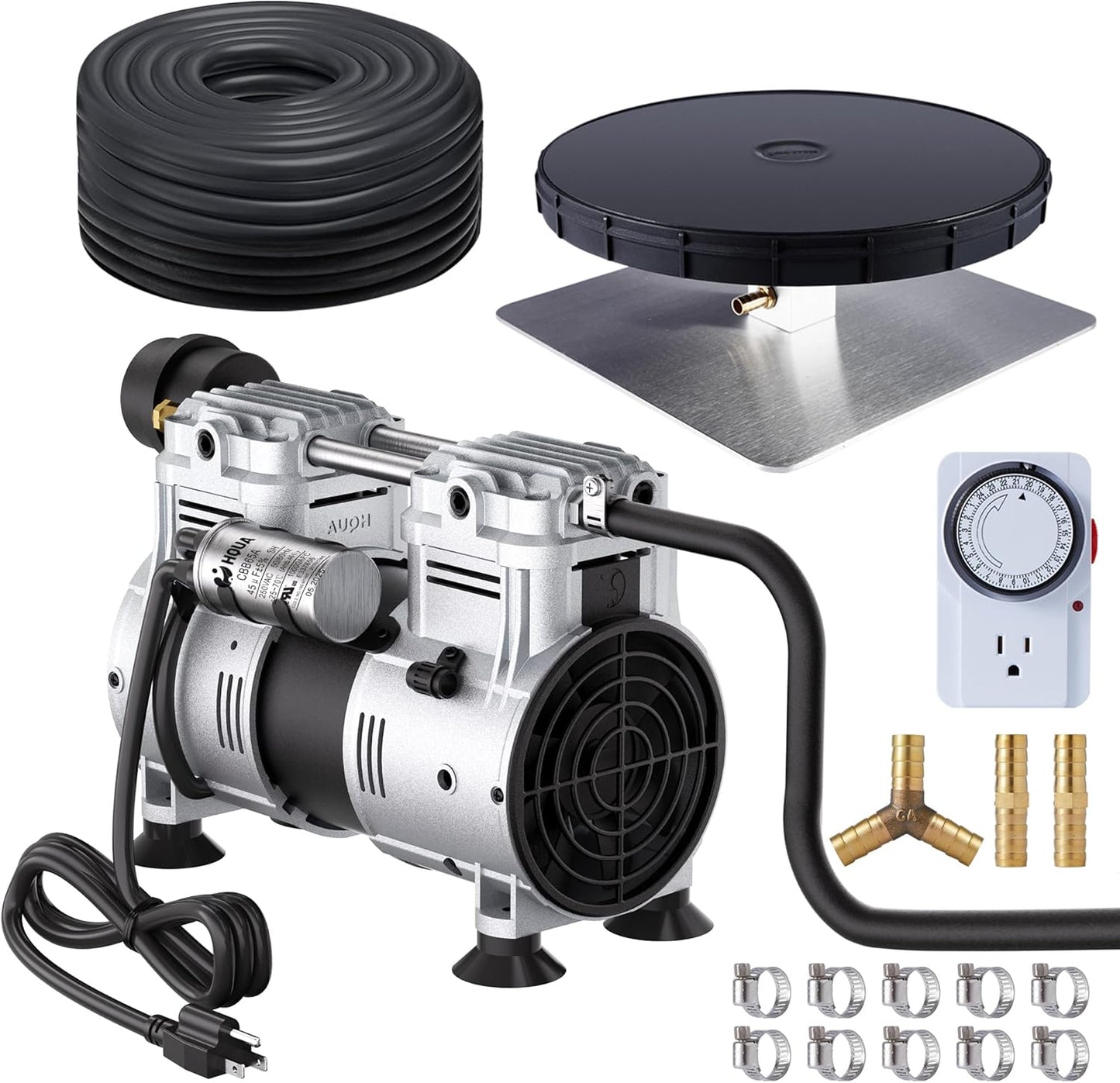 HQUA PAS10 Pond Aeration System for Clear Water and Healthy Fish