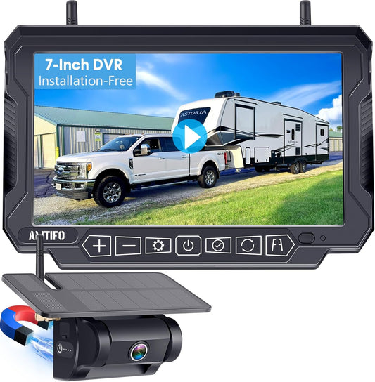 AMTIFO Wireless Backup Camera - Easy Install, Dual Camera, HD Record