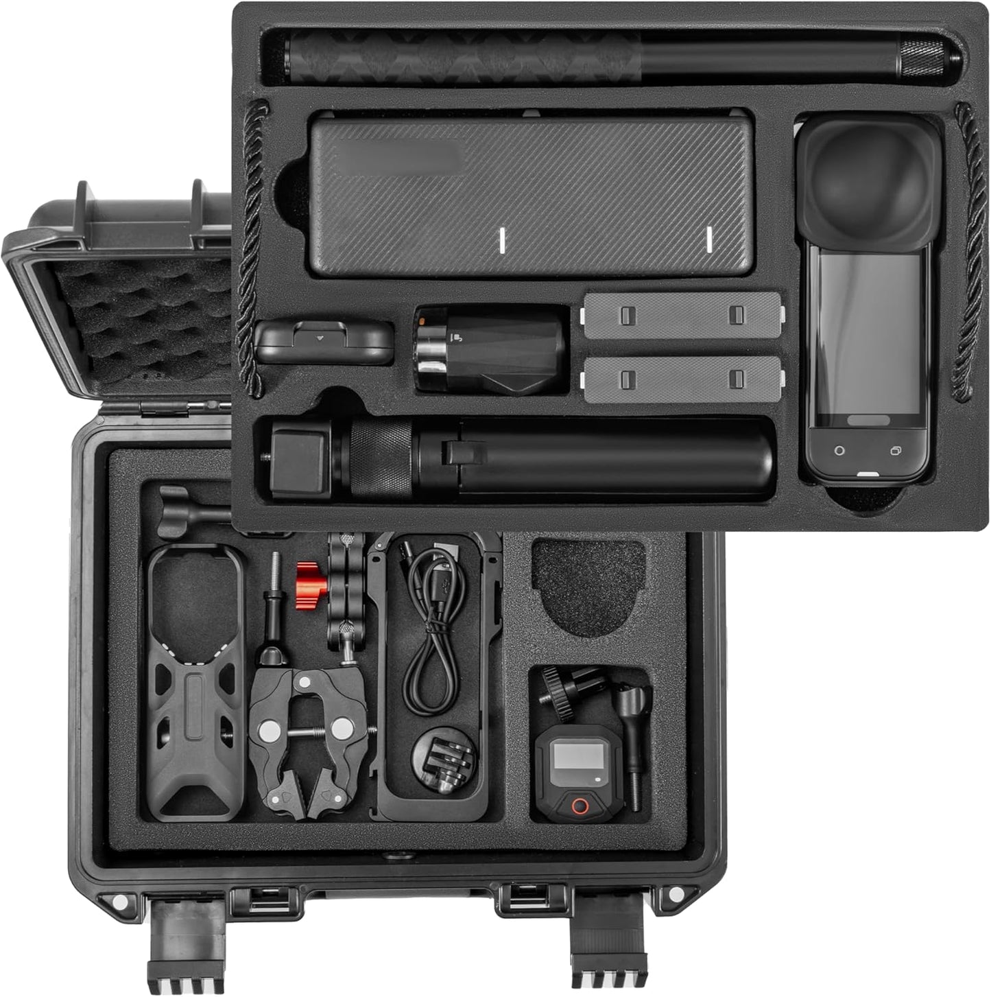Hard Case for Insta360 X5 Bundle - Double Layer Organizer