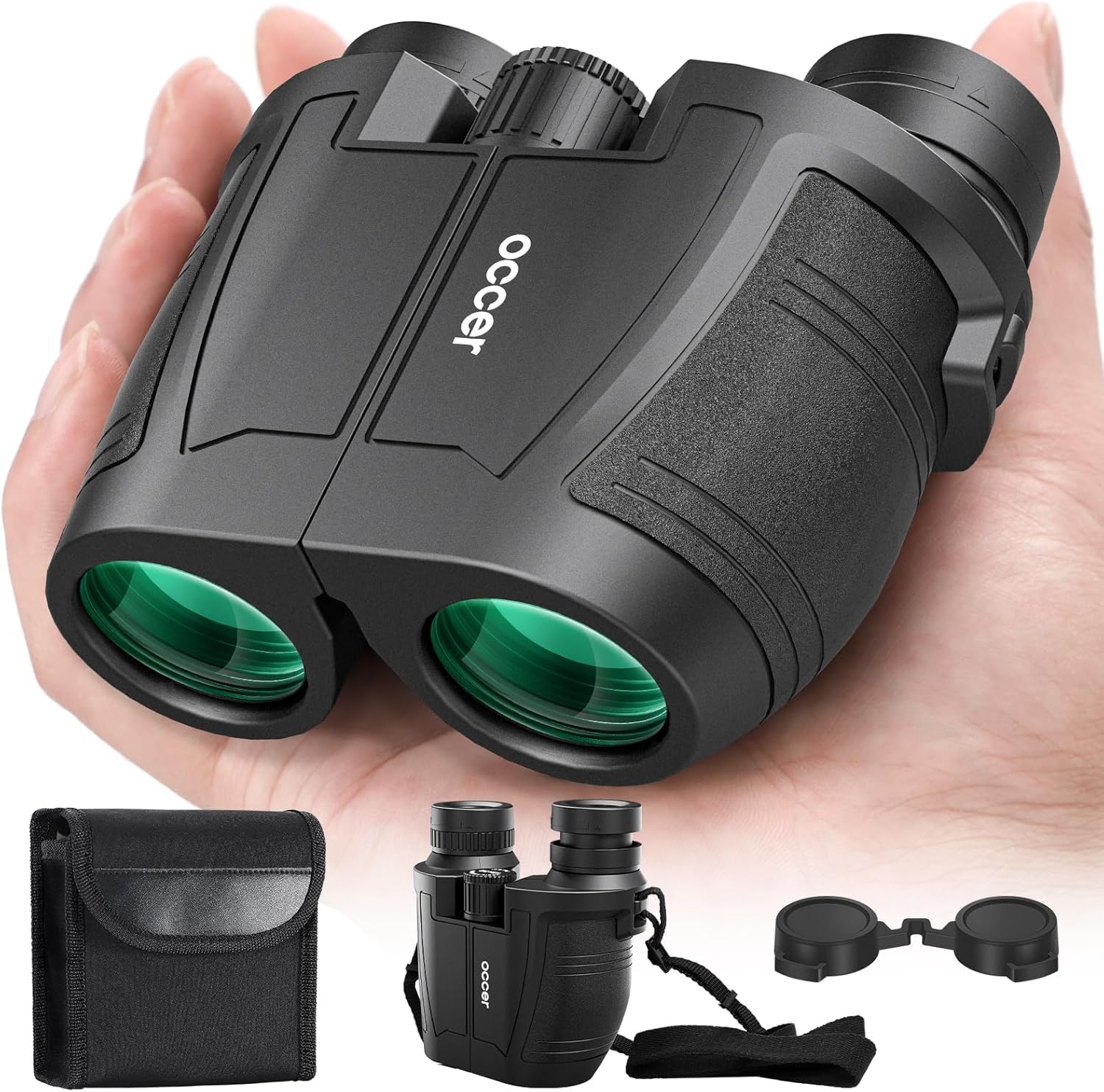 High Powered 12x32 Compact Binoculars for Bird Watching and Travel