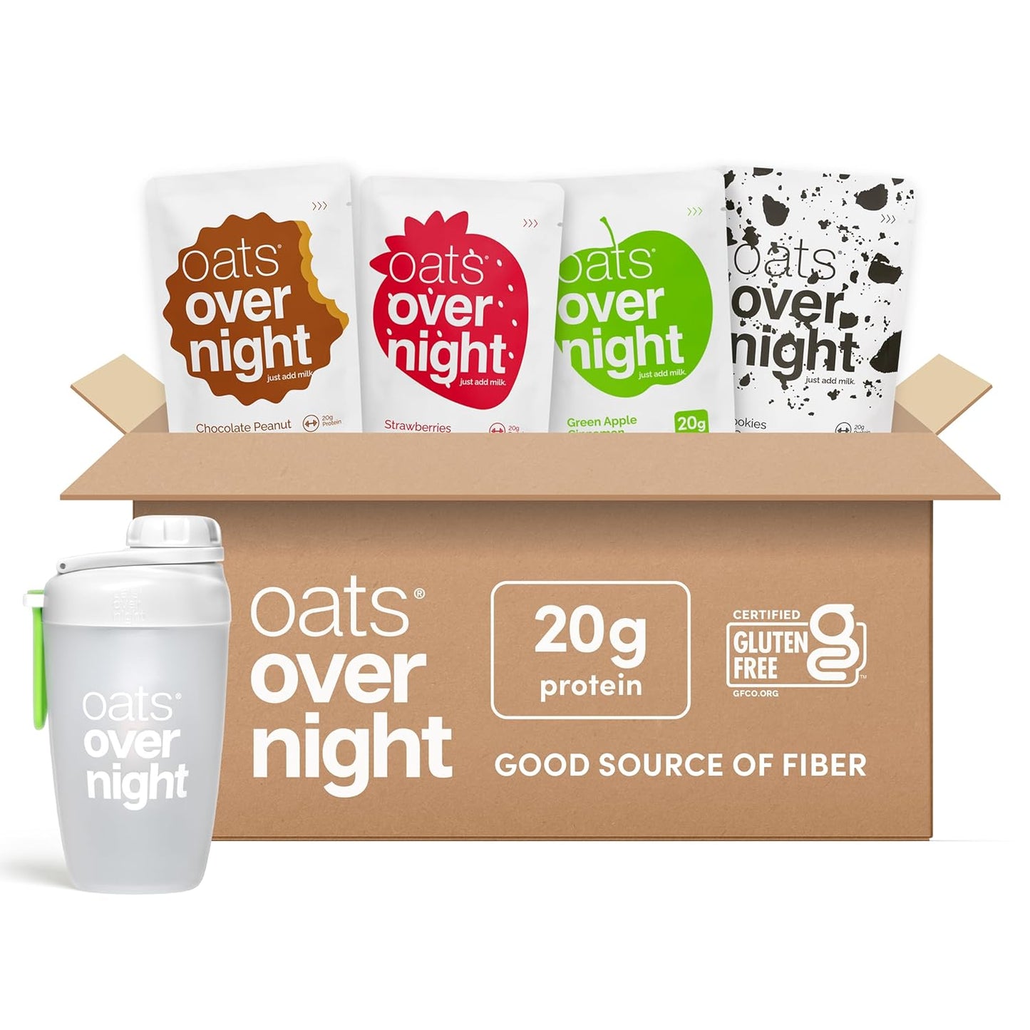 Oats Overnight Classic Variety Pack - High Protein Breakfast Shake