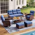 Patio Furniture Set with 6-Inch Cushions - Comfortable High Back