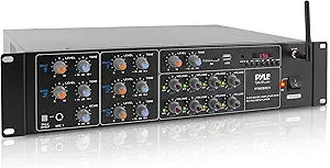 Pyle 8-Channel Wireless Bluetooth Power Amplifier for Home Audio