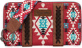 Wrangler Womens Western Aztec Wristlet Wallet - Slim Clutch