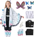 VZQI Kochou Shinobu Kids Kimono Cosplay Costume - White Cloak Set