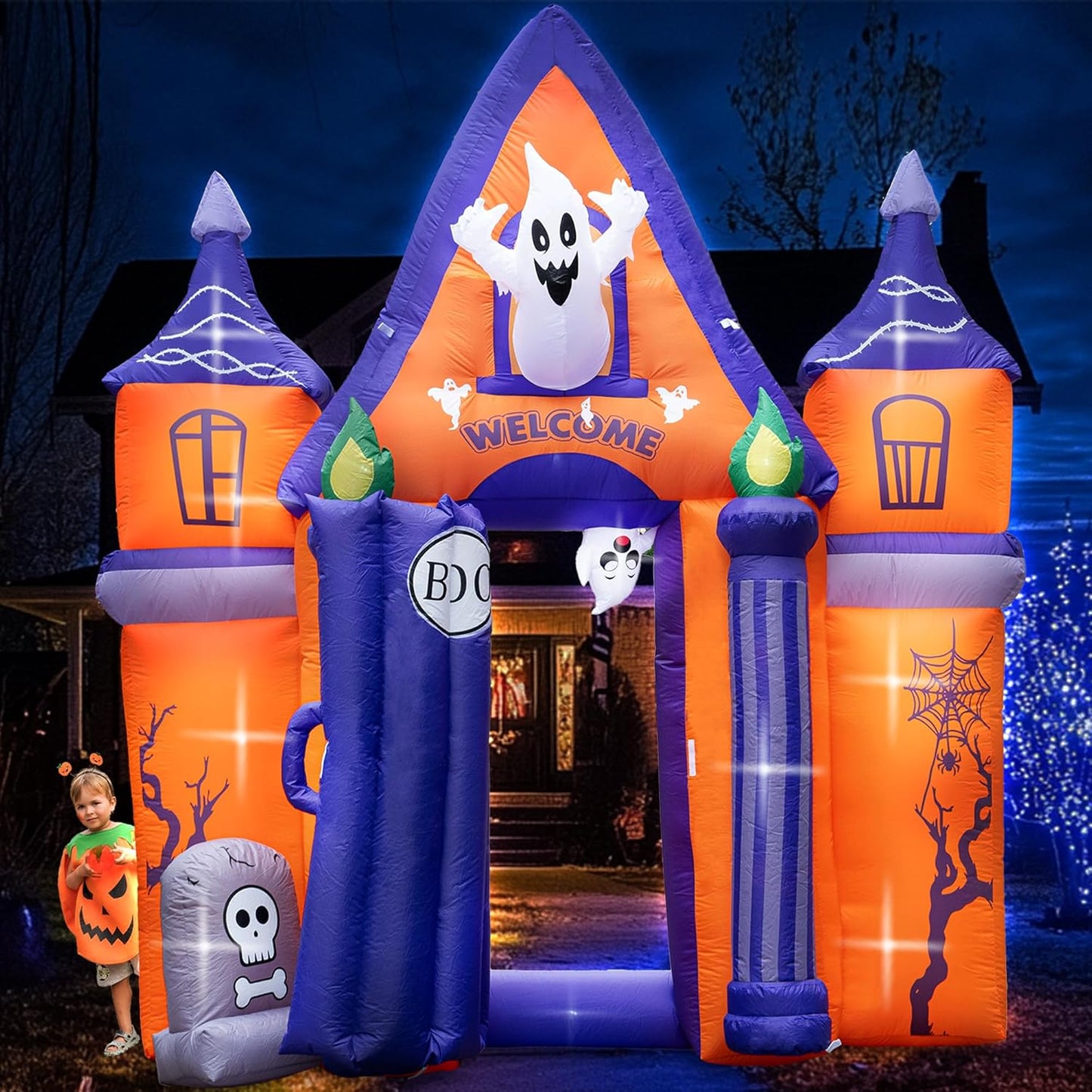 Halloween Inflatables 10FT Castle Arch by Beyond Your Thoughts
