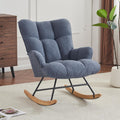 Rocking Chair Nursery Teddy Upholstered Glider Rocker - Comfy Nursery
