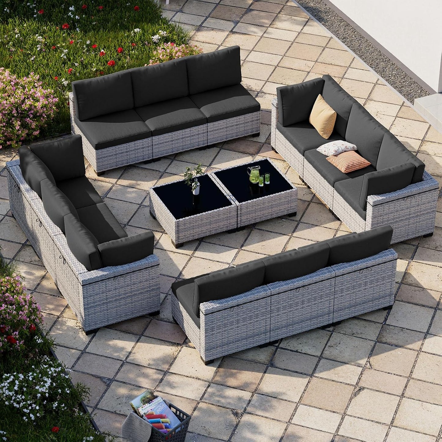 Sweecci 14-Piece Patio Furniture Set for Ultimate Comfort