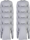 Gildan Adult Ultra Cotton Long Sleeve T-Shirt for Men Multipack