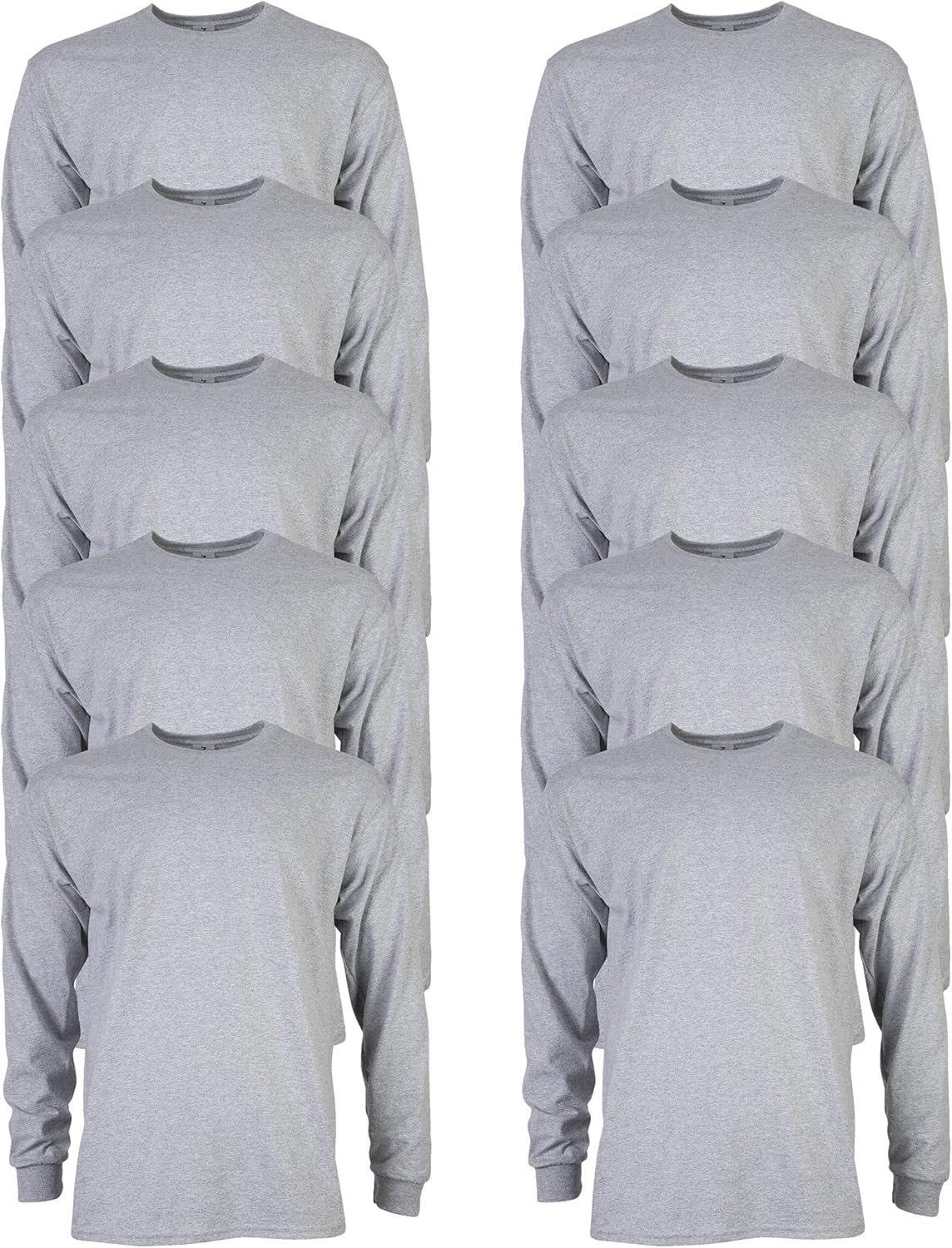 Gildan Adult Ultra Cotton Long Sleeve T-Shirt Multipack Review