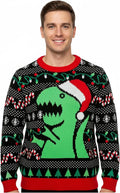 Tstars Santa Sports Ugly Christmas Sweater for Men - Funny Holiday