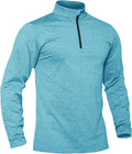 TACVASEN Men's Quarter Zip Pullover - Lightweight Fleece Thermal Shoes