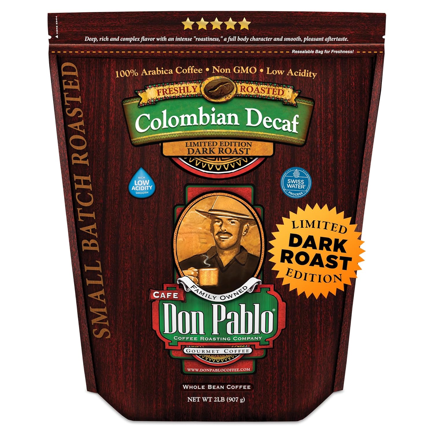 Don Pablo Colombian Decaf Dark Roast - Limited Edition Coffee
