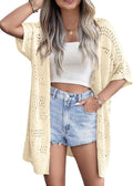Lightweight Summer Crochet Cardigan for Women - Boho Kimono