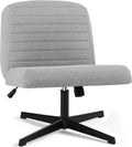 VECELO Swivel Fabric Chair: Height Adjustable, Wide Seat