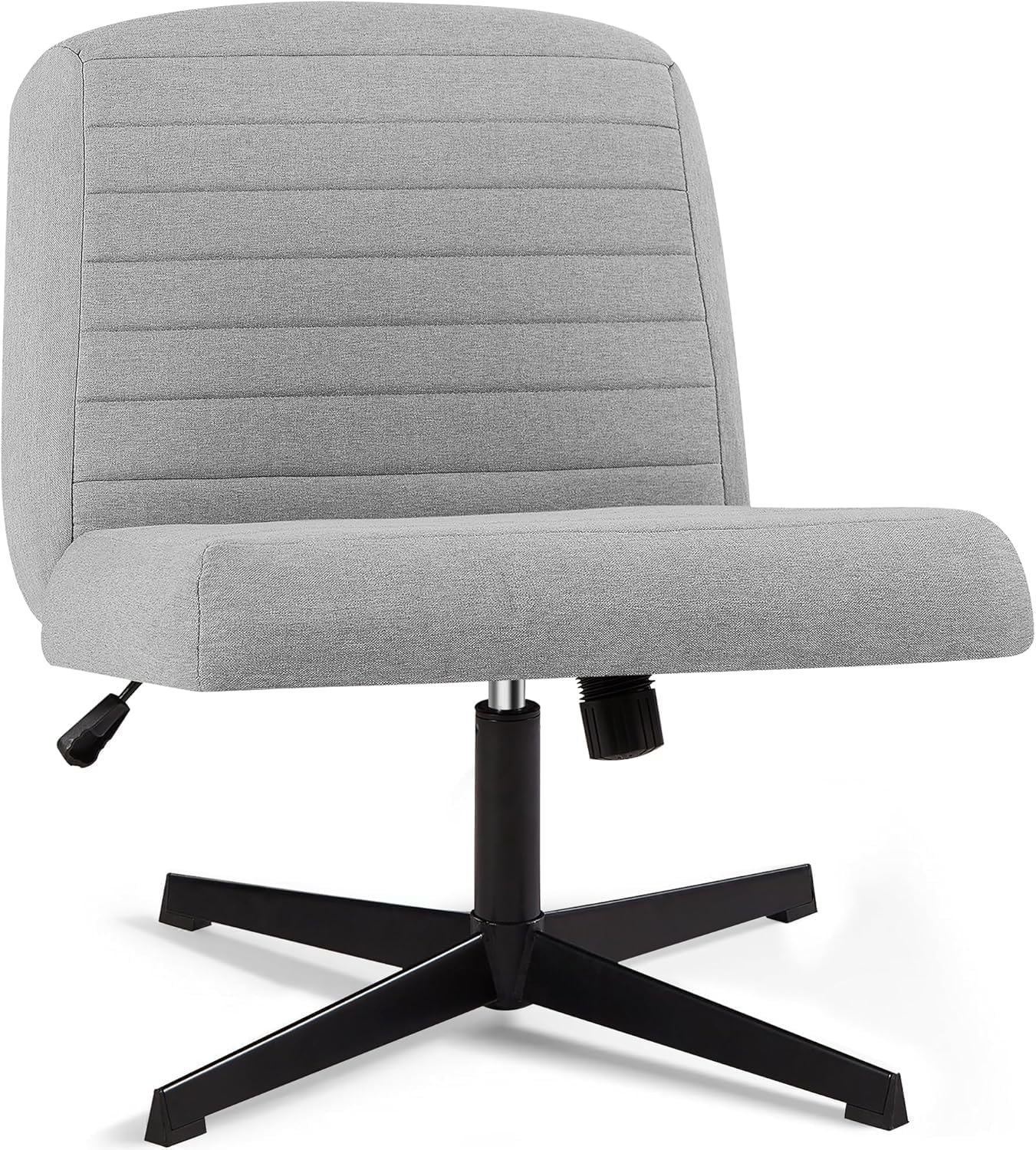 VECELO Swivel Fabric Chair: Height Adjustable, Wide Seat