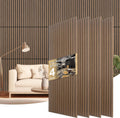 Yuzzy Acoustic Wood Slat Wall Panels 48in x 22in Dark Walnut