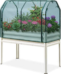 Large Raised Garden Bed with Netting - Elevated Planter for Patio