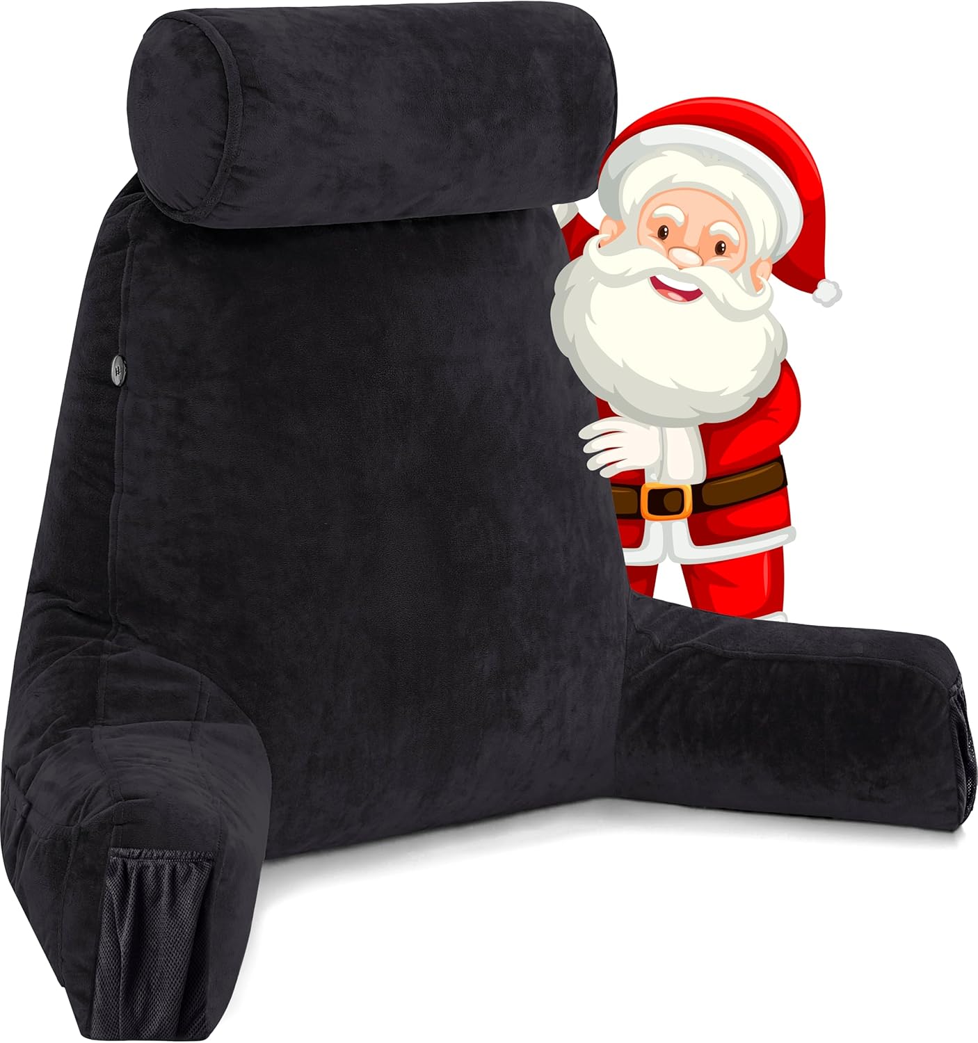 Husband Pillow Medium Black - Ultimate Backrest for Comfort