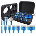 Tile Hole Saw Kit Diamond Core Drill Bits - 11pcs Precision Set