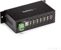 7-Port USB 2.0 Industrial Hub - Rugged Metal Mountable