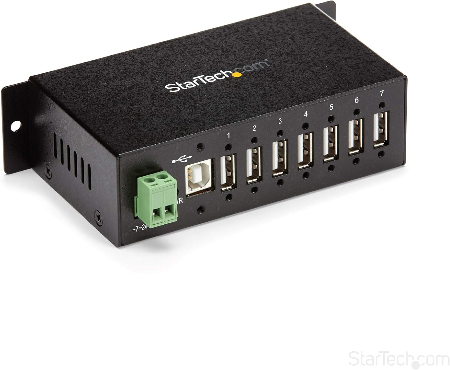StarTech 7-Port USB 2.0 Hub for Industrial Use with ESD Protection