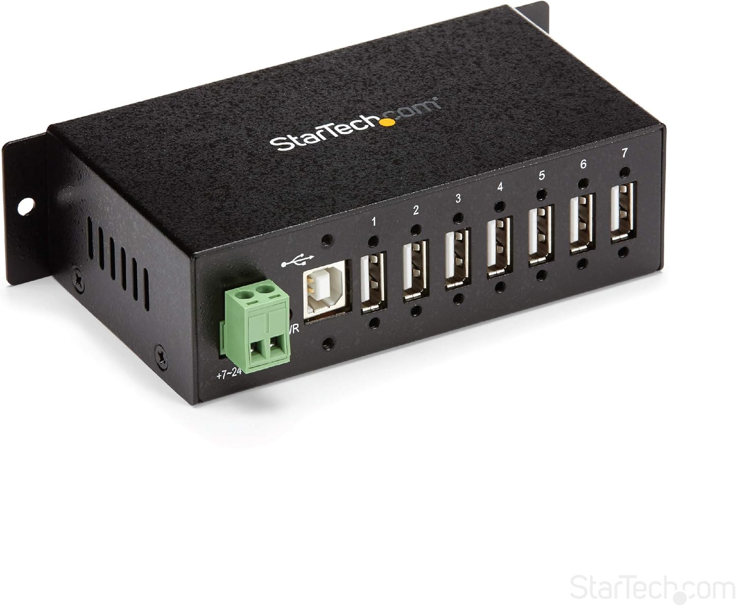 StarTech 7-Port USB 2.0 Hub for Industrial Use with ESD Protection