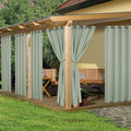 Outdoor Curtains 6 Panels SageGreen - Waterproof Patio Privacy
