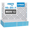 Aerostar MERV 13 Air Filter 6 Pack - Cleaner, Fresher Air!