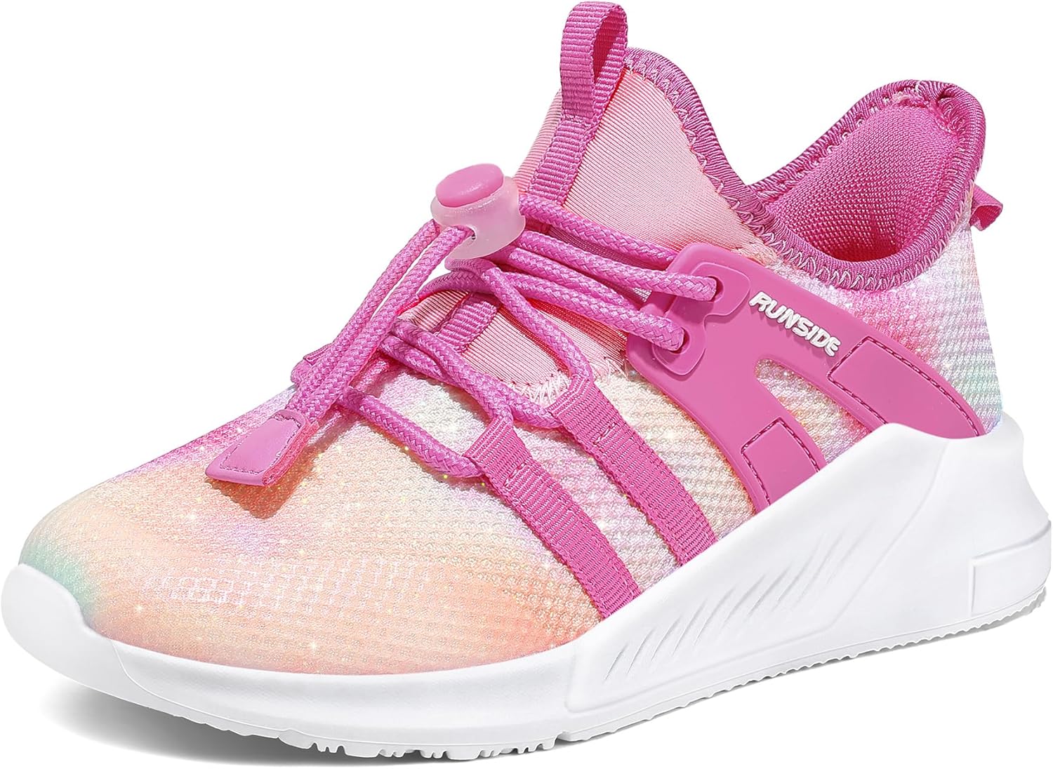 RUNSIDE Girls Tennis Shoes Lightweight Sports Sneakers for Kids