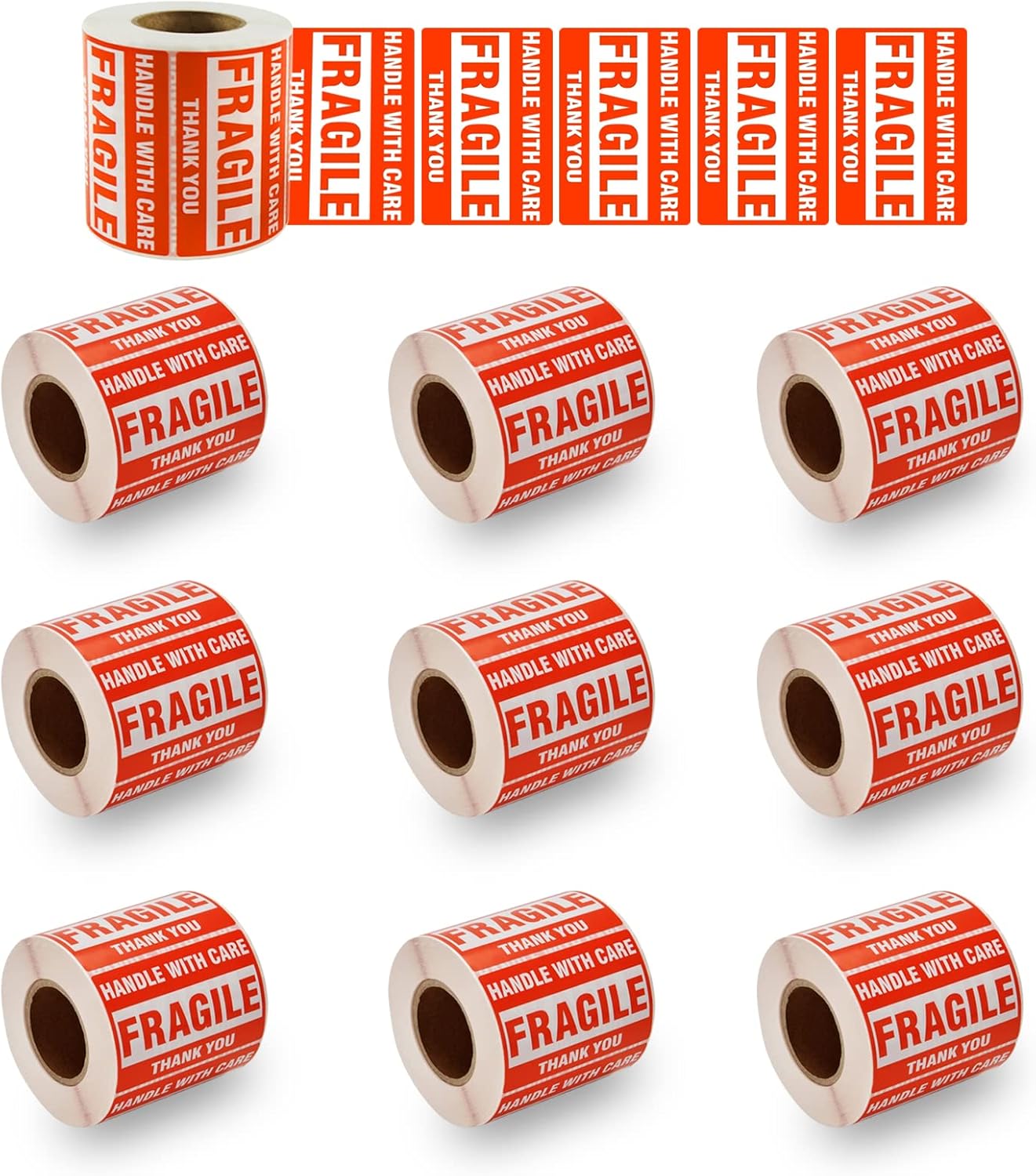 SJPACK 5000 Fragile Stickers - Perfect for Shipping Needs