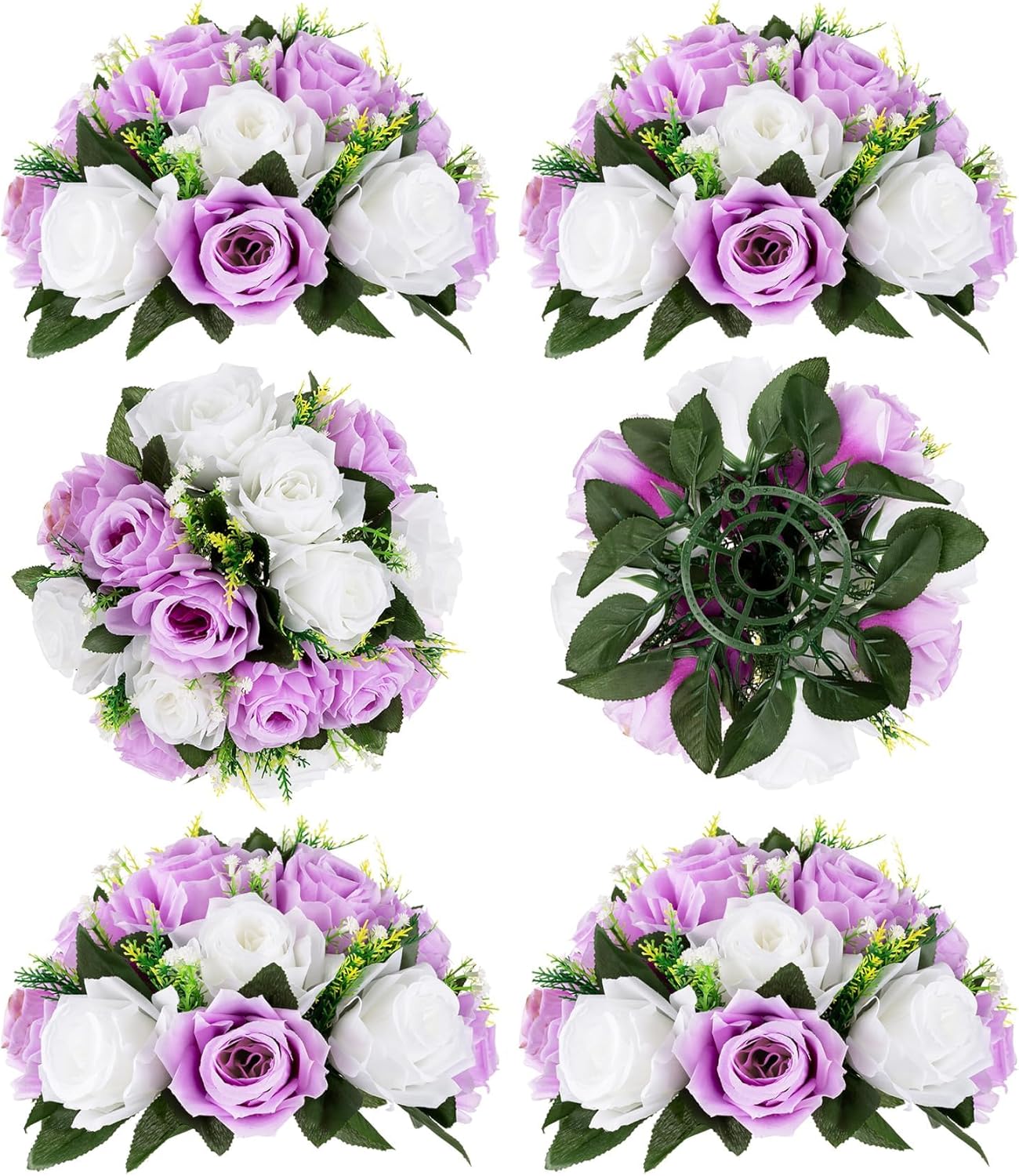 BLOSMON Purple Flowers Ball Centerpieces for Weddings & Events