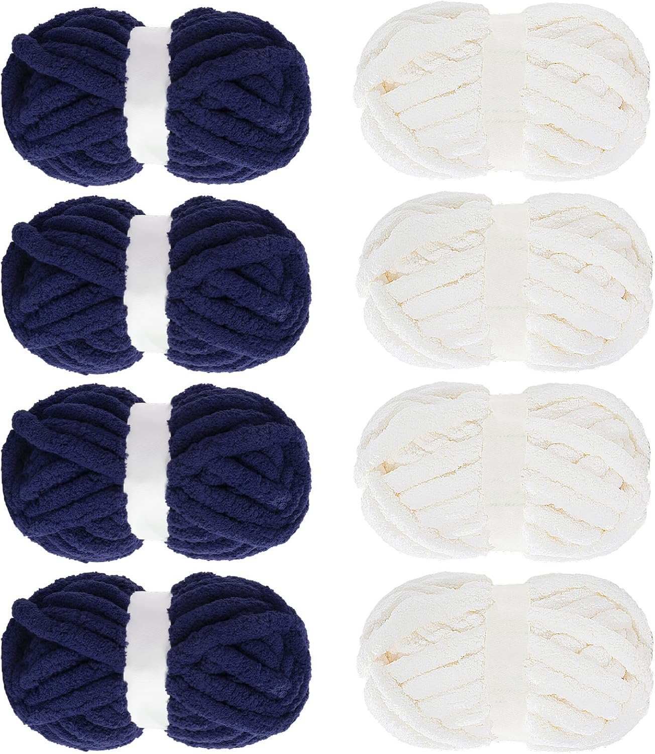 MABOZOO Assorted Chunky Yarn for Crocheting - 8 Pack