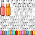 Mini Liquor Bottles 120 Pcs 2 oz Airtight Plastic Bottles - Party