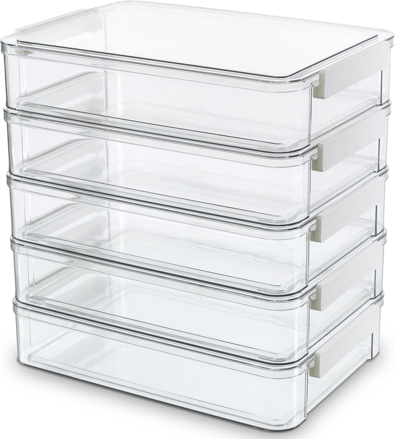 Citylife 5 PCS Plastic Storage Bins for Organizing Documents