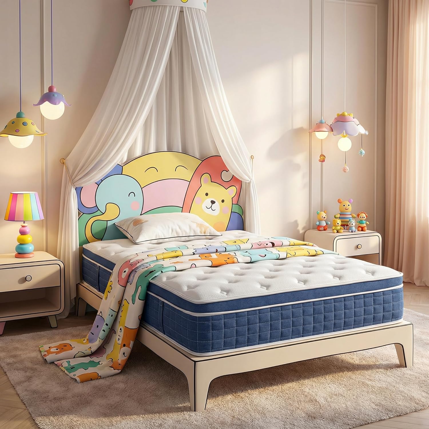 Twin Size Mattress in a Box for Kids with Medium Firm Feel