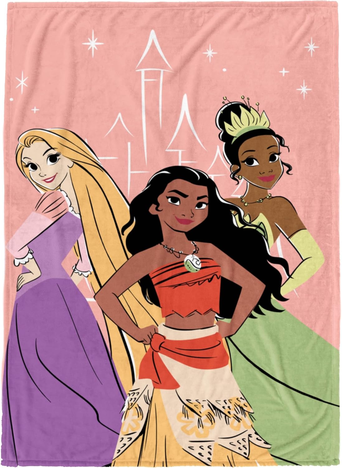 Disney Princess Plush Throw Blanket for Kids - Soft & Cozy Fleece
