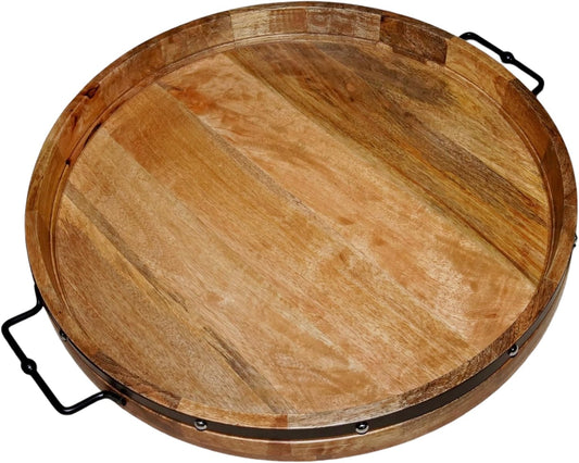 24in Extra Large Round Ottoman Tray by A Sight Beyond
