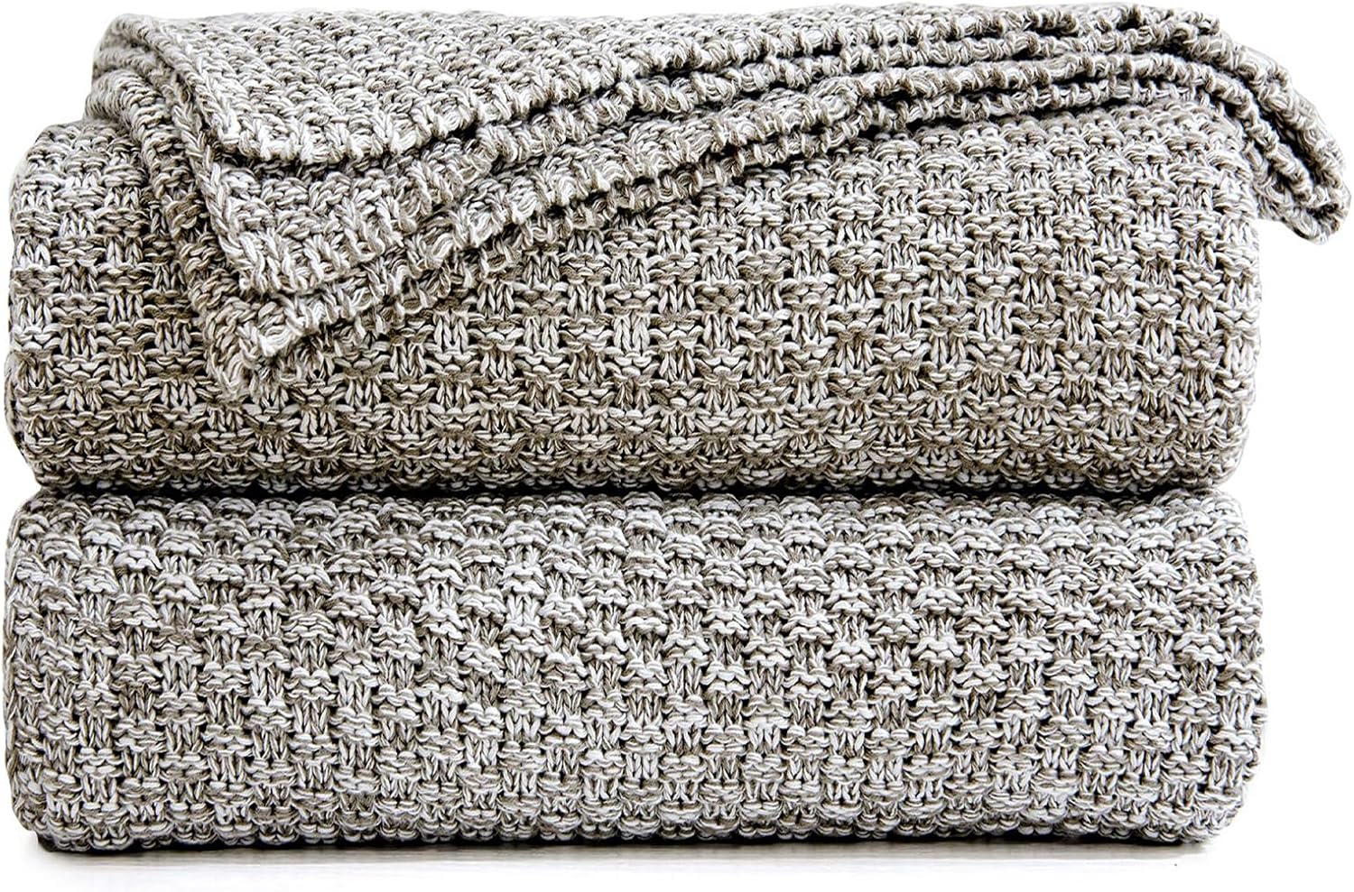 Longhui Bedding Knitted Throw Blanket for Couch, Soft and Cozy
