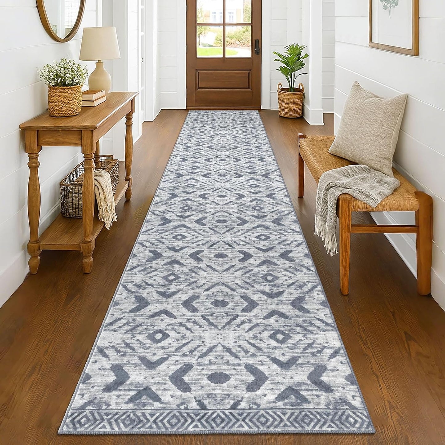 KILOCOCO Hallway Runner Rug 2.6ftx14ft Soft Non Slip Indoor Rug